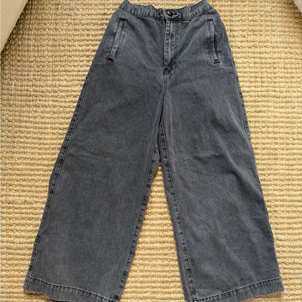 Neuflora Wide Leg Pants w/ Elastic Back Waist